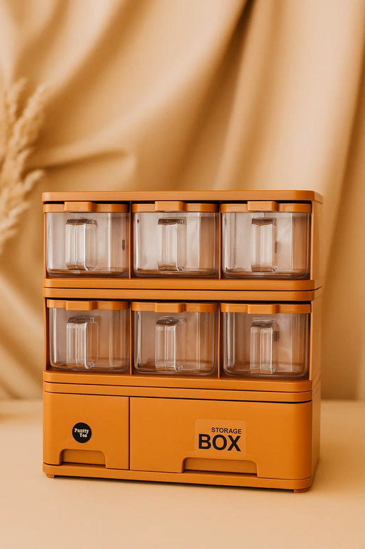 ✨ Premium Multi-Compartment Storage Box – Modern Kitchen & Home Organizer