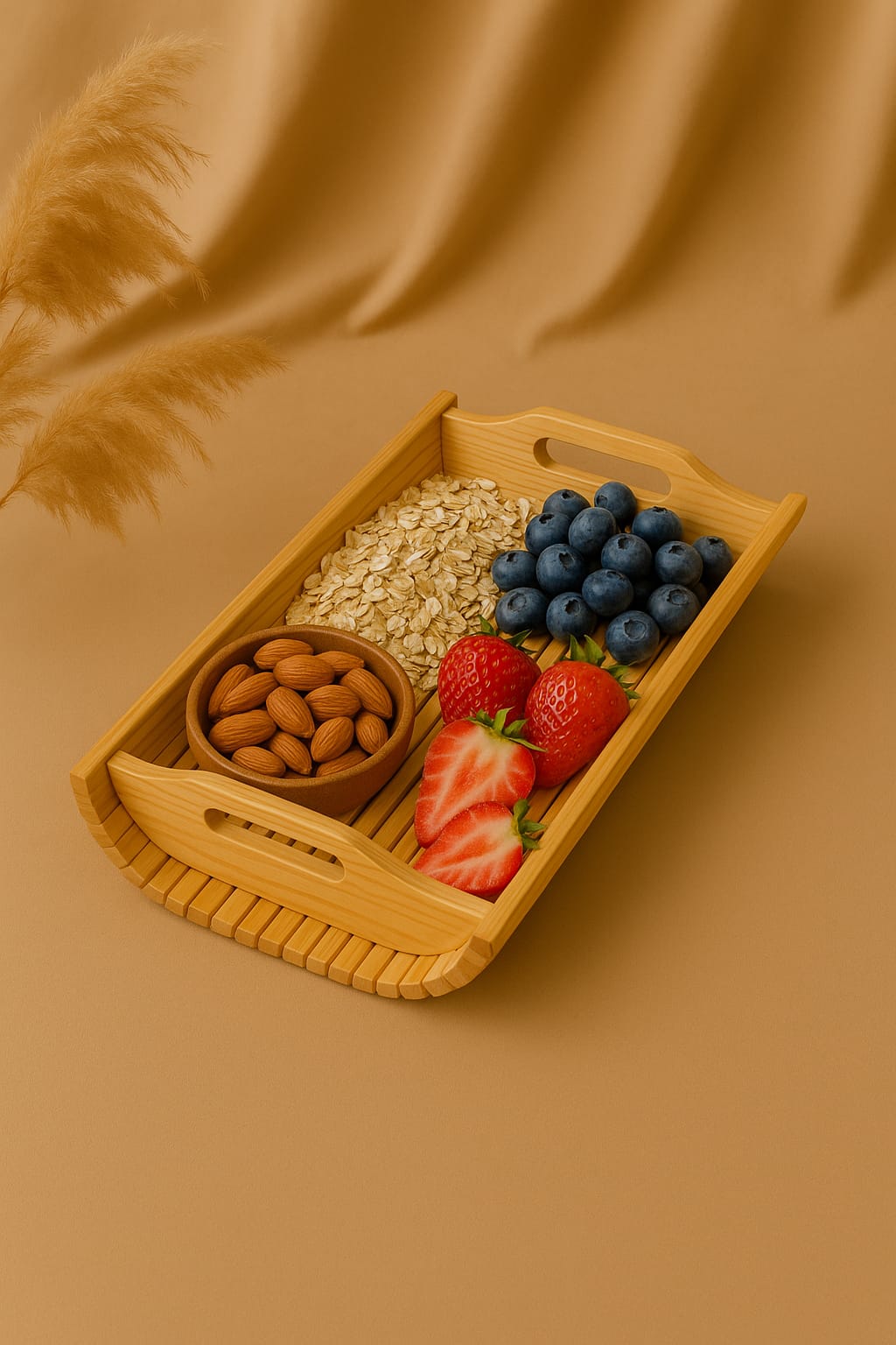 WOODEN FRUITS BASKET