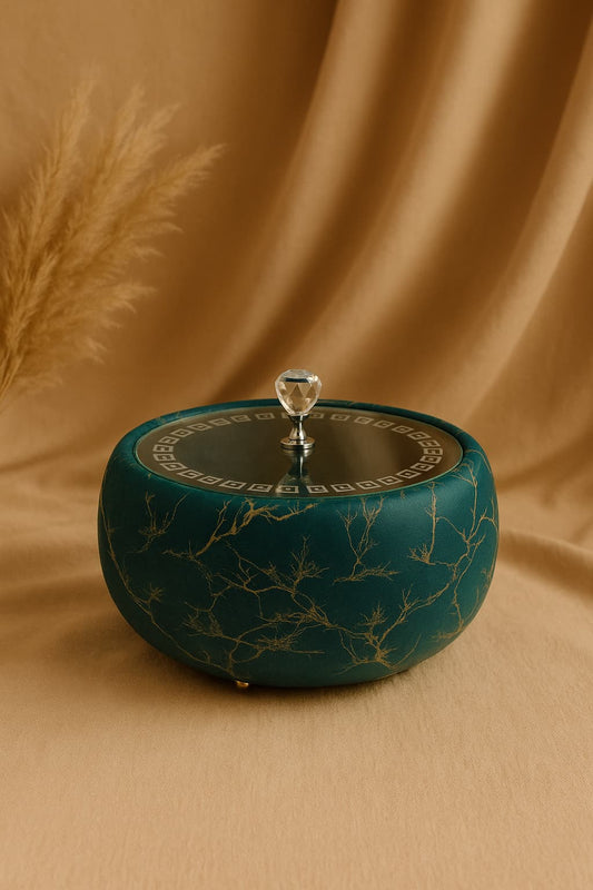"Velvet Royale Acrylic Hotpot - Elegant Insulted Serving Bowl"