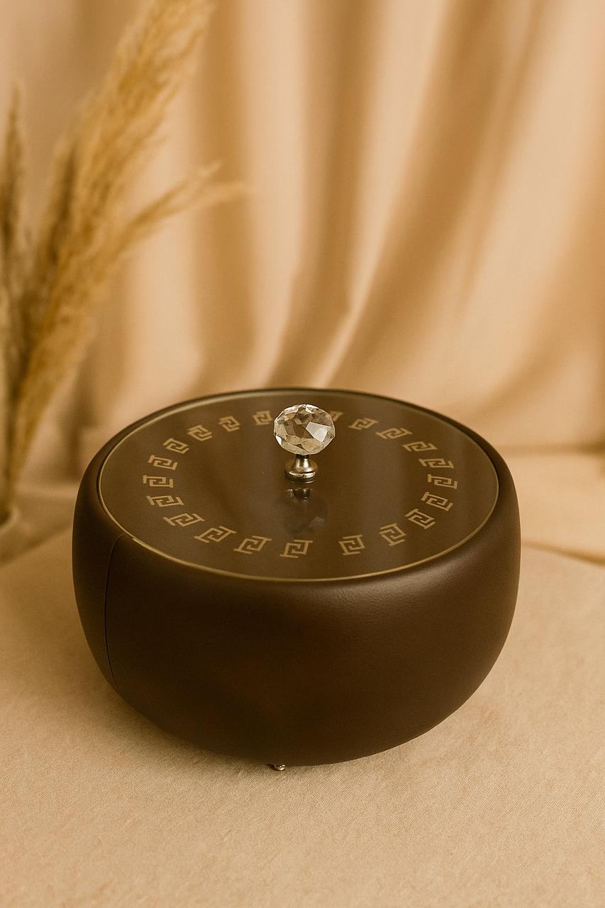 Rexine Leather Hotpot with Acrylic Cover