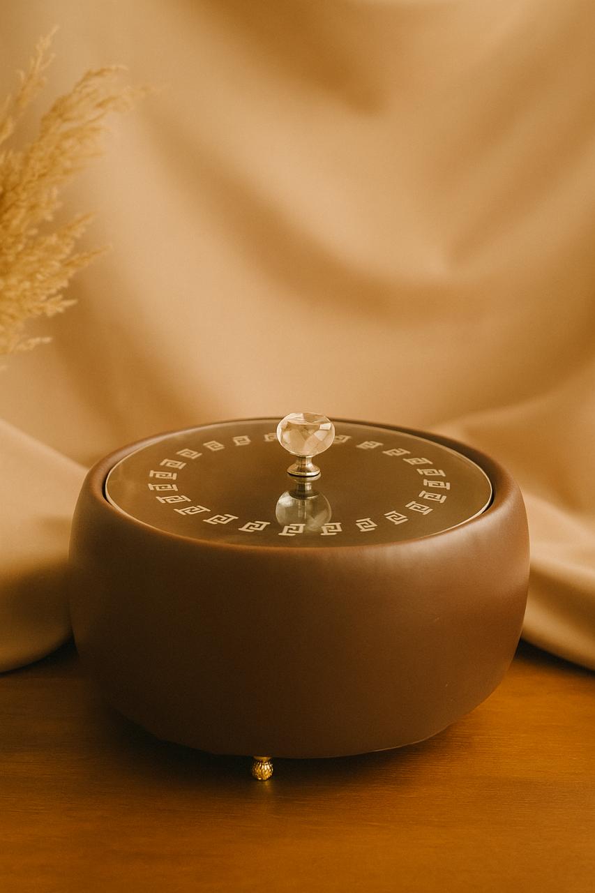 Rexine Leather Hotpot with Acrylic Cover