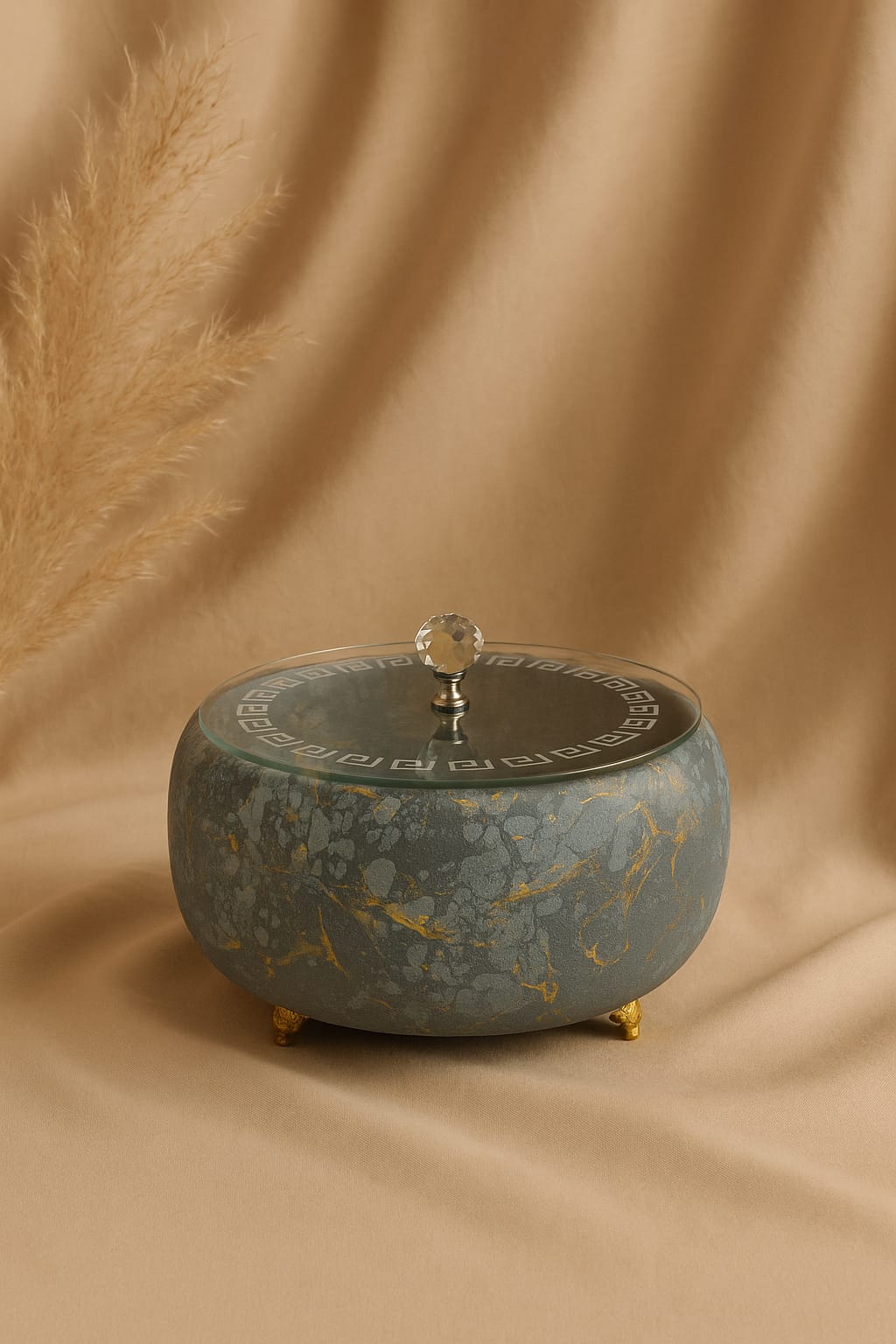 "Velvet Royale Acrylic Hotpot - Elegant Insulted Serving Bowl"